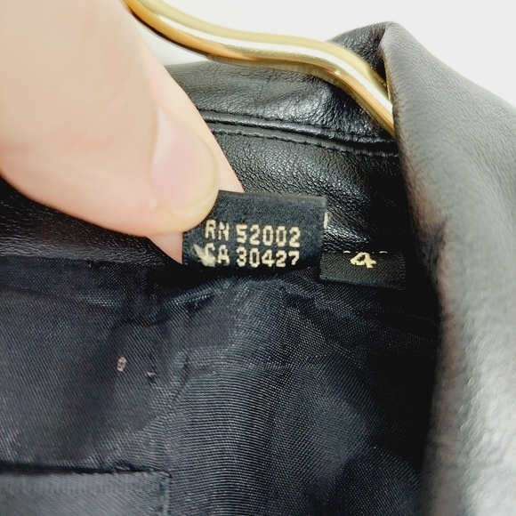 Dana Buchman Petite Black Grey Leather Collar Wool Blazer Jacket P5063 - Picture 6 of 8